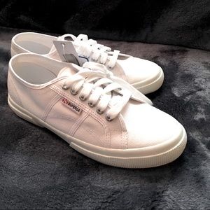Authentic Italian Superga Shoe, 2750 cotu classic white